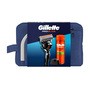 Zestaw Gillette, maszynka do golenia Proglide + żel do golenia Fusion, 200 ml + stojak na maszynkę