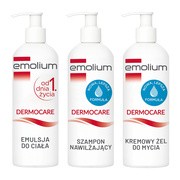 alt Zestaw Emolium Dermocare emulsja + szampon + żel