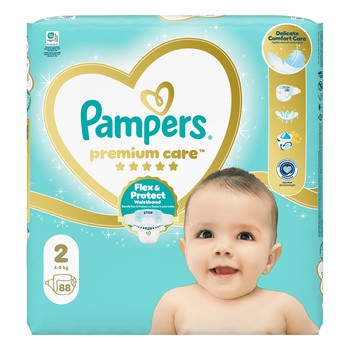 Pampers Premium Care 2 (4−8 kg), pieluszki jednorazowe, 88 szt.