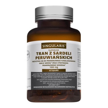 Singularis Tran z sardeli peruwiańskich 1000 mg, kapsułki, 60 szt.