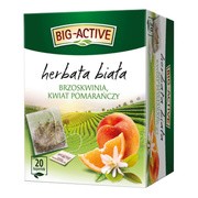 Big-Active, herbata biała, Brzoskwinia i kwiat pomarańczy, torebki, 20 szt.