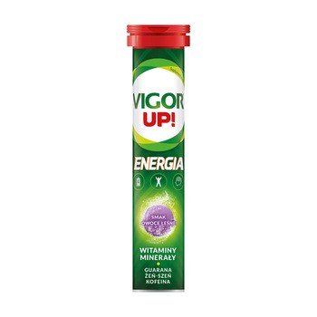 Vigor Up! Energia, smak owoce leśne, tabletki musujące, 20 szt.