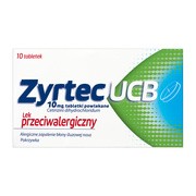 alt Zyrtec UCB, 10 mg, tabletki powlekane, 10 szt.