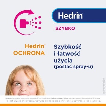 Hedrin Ochrona, odżywka w sprayu do włosów chroniąca przed wszawicą, 100 ml