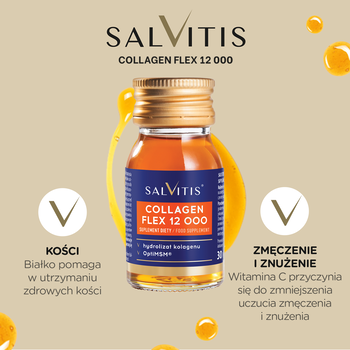 Zestaw Salvitis Collagen Flex 12000, płyn, 30 ml x 15 szt.