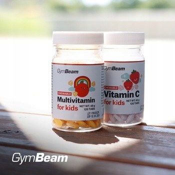 GymBeam Multiwitamina do ssania dla dzieci, tabletki, 120 szt.
