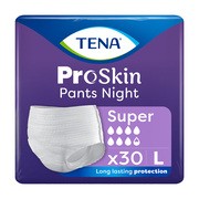 Tena Pants ProSkin Super Night, majtki chłonne, rozmiar L, 30 szt.        