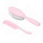 BabyOno, szczotka i grzebień do włosów dla dzieci i niemowląt, naturalne super miękkie włosie, róż
