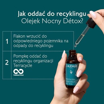Caudalie Vinoclean, olejek do twarzy Nocny Detox, 30 ml