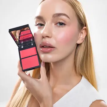 Claresa Duo Palette Creamy & Pressed, kremowo-pudrowa paleta różów do konturowania, 02 Candy Crush, 8,5 g