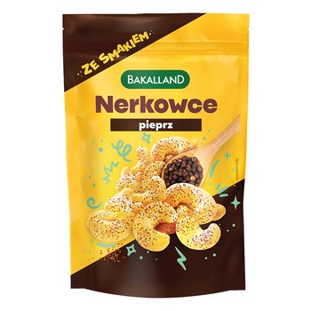 Bakalland, orzechy nerkowca prażone pieprz, 70 g