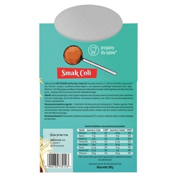 Lizik! Coloszok, lizaki bez cukru o smaku coli, display, 30 szt.