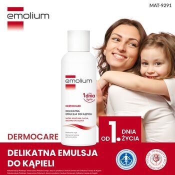 Emolium Dermocare, emulsja do kąpieli od 1. dnia życia, 400 ml