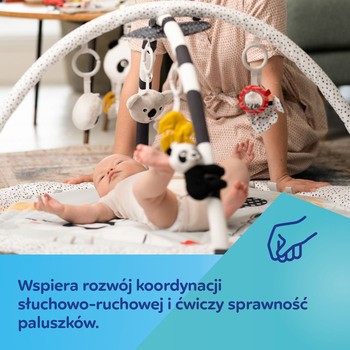 Canpol Babies, sensoryczna mata edukacyjna z lusterkiem BabiesBoo, 1 szt.