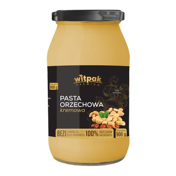 Witpak Pasta orzechowa, kremowa, 900 g