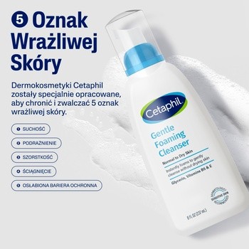 Cetaphil, lekka pianka do mycia twarzy, 236 ml
