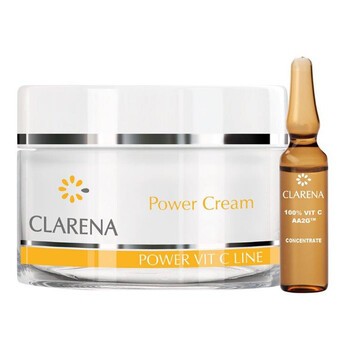Clarena Power Cream + 100% Vit C AA2G, krem z 100% aktywną witaminą C, 50 ml