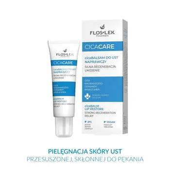 Flos-Lek Pharma Cica Care, naprawczy balsam do ust, 10 g