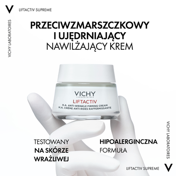 Vichy Liftactiv Supreme, przeciwzmarszczkowy krem ujędrniający do skóry normalnej i mieszanej, 50 ml