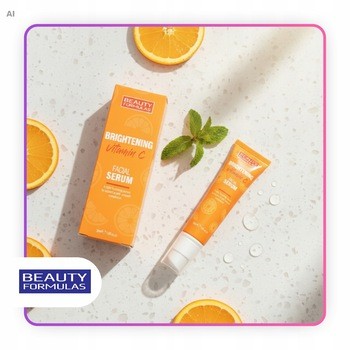Beauty Formulas, Rozjaśniające serum do twarzy z witaminą C, 30 ml