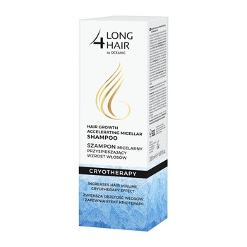 Long 4 Lashes Krioterapia, szampon przyspieszający wzrost włosów, 200 ml