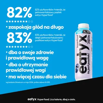 Eatyx Hyperfood Jagoda, posiłek w płynie, 300 ml