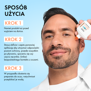 Vichy Capital Soleil, nawilżający fluid koloryzujący SPF50 PA+++, 50 ml