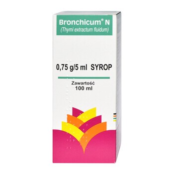 Bronchicum N, 0,75 g / 5 ml, syrop, 100 ml