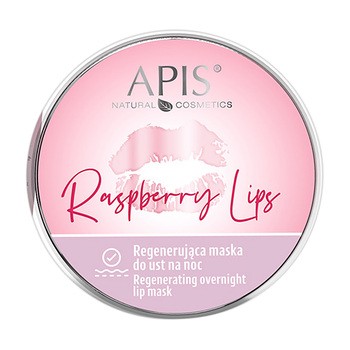 Apis Raspberry Lips, Regenerująca maska do ust na noc, 10 ml