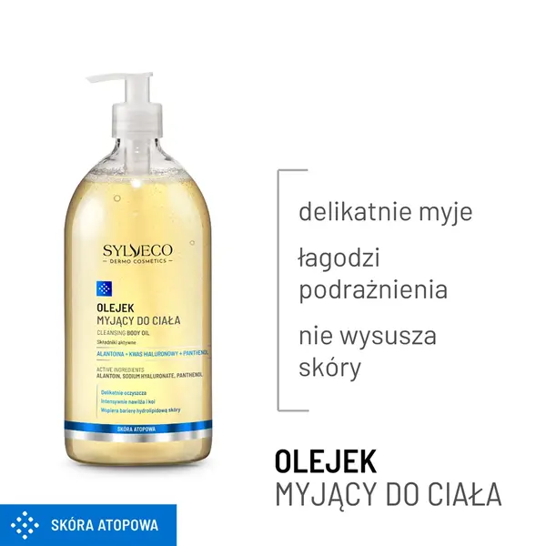 Масло для ванны Sylveco Dermo Skora Atopowa, эмолентное, для атопичной и очень сухой кожи, 1000 мл — фото 8