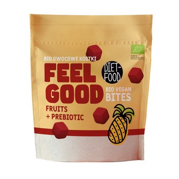 Diet-food, Bio Vegan Bites Feel Good, owocowe kostki, 120 g