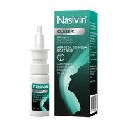 Nasivin Classic (soft 0.05%), (0,5 mg/ml), aerozol do nosa, 10 ml