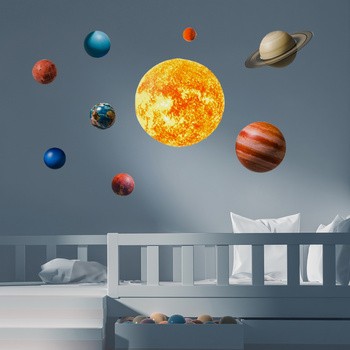 Sipo, Naklejki na ścianę dla dzieci, Planety, 1 szt.