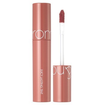 Rom&nd, Juicy Lasting Tint, mocno napigmentowany błyszczyk do ust, 10 Nudy Peanut, 5,5 g