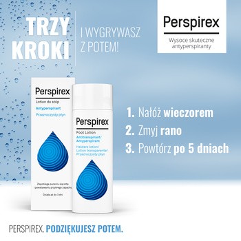 Perspirex Foot Lotion, antyperspirant do stóp, 100 ml
