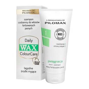 WAX ang PILOMAX PIELĘGNACJA krok 1, szampon, włosy farbowane, jasne, 200 ml