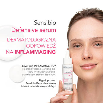 Zestaw Bioderma Sensibio Defensive, łagodzące serum nawilżające, 30 ml + krem do skóry wrażliwej i ultrawrażliwej, 40 ml