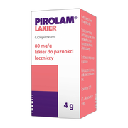 Pirolam, 80 mg/g, lakier do paznokci leczniczy, 4 g