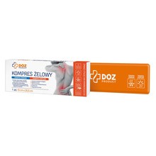 DOZ PRODUCT Kompres żelowy do stosowania na ciepło i zimno, 10 x 26 cm, 1 szt.