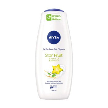 Nivea Soft Care, żel pod prysznic, Star Fruit, 500 ml