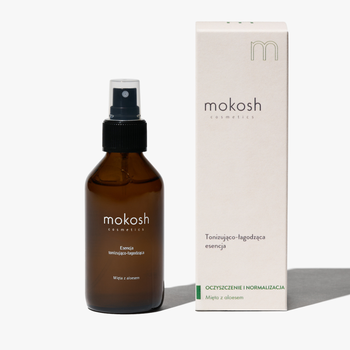 Mokosh, tonująco-łagodząca esencja Mięta z aloesem, 100 ml