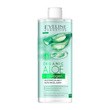 Eveline Cosmetics Organic Aloe+Collagen, oczyszczający płyn micelarny 3w1, 500 ml