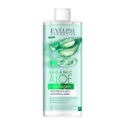 Eveline Cosmetics Organic Aloe+Collagen, oczyszczający płyn micelarny 3w1, 500 ml