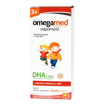 Omegamed Odporność 3+, syrop w butelce, 140 ml