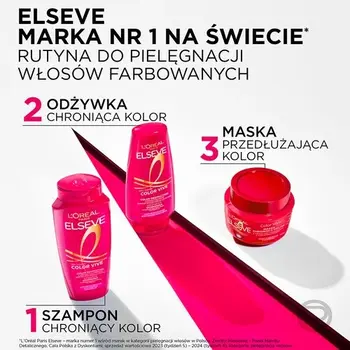 L'Oreal Paris Elseve Color Vive, szampon ochronny do włosów farbowanych, 1 l