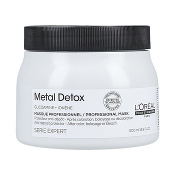 Loreal Metal Detox, maska regenerująca włosy po farbowaniu, 500 ml