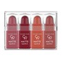 Golden Rose Matte Lipstick, zestaw 4 matowych mini pomadek do ust, nr 03, 4 g
