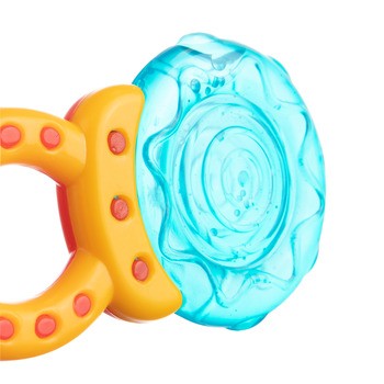 Canpol Babies, grzechotka z gryzakiem wodnym LIZAK, niebieski, 1 szt.