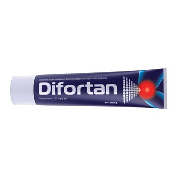Difortan, 100 mg/g, żel,100 g