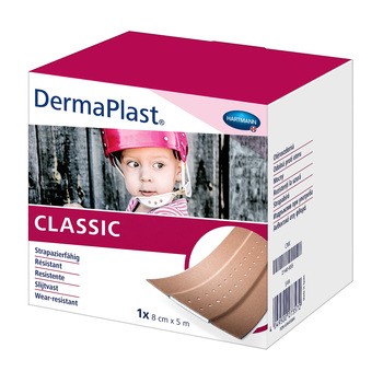 DermaPlast Classic, plaster do cięcia, 5 m x 8 cm, 1 szt.